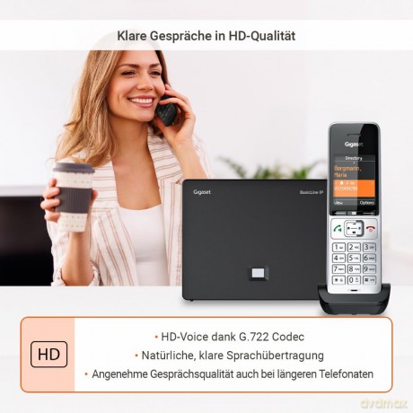 Gigaset BasicLine IP+COMFORT 500HX silbe