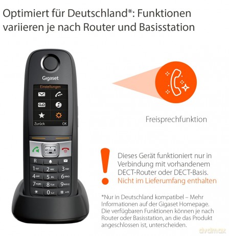 Gigaset E630HX Mobilteil IP65 mit Ladesc