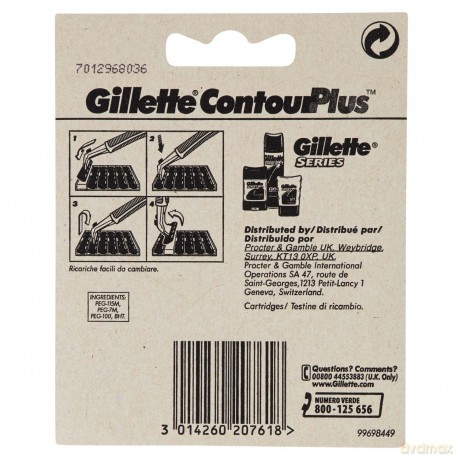 Gillette ContourPlus Rasierklingen 10 St