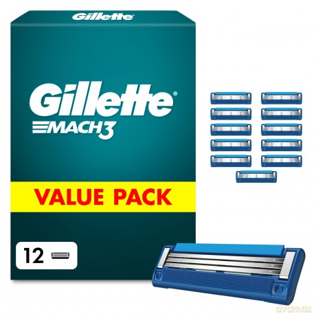 Gillette MACH3 TURBO Rasierklingen 12 St