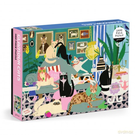 Glamour Cats 1000 Piece Puzzle [KSIĄŻKA]