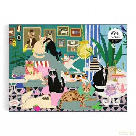 Glamour Cats 1000 Piece Puzzle [KSIĄŻKA]