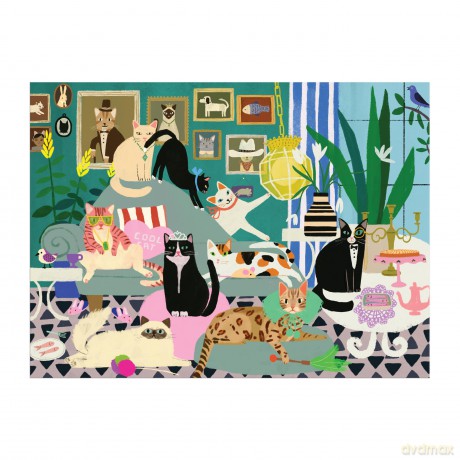 Glamour Cats 1000 Piece Puzzle [KSIĄŻKA]