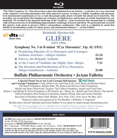 Gliere-Symphony No.3: 'Il'ya Muromets -Br- [DVD]