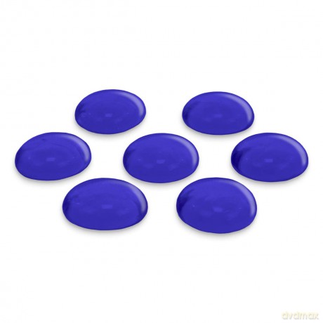 Glorex: GLOREX Muggelsteine blau Glasnuggets 2