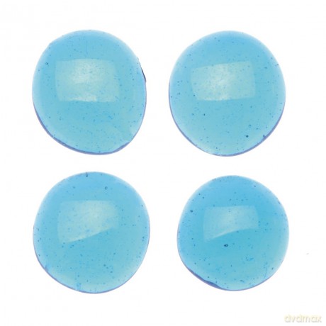 Glorex: GLOREX Muggelsteine hellblau Glasnuggets
