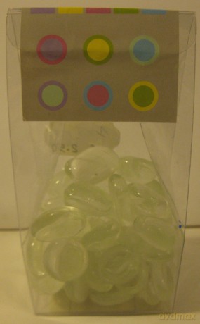 Glorex: GLOREX Muggelsteine transparent Glasnugg