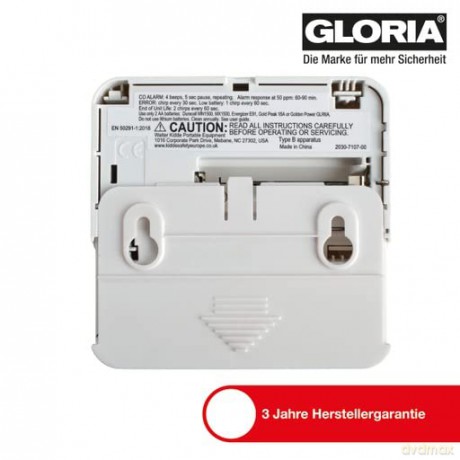 Gloria: GLORIA KO1 Kohlenmonoxidmelder