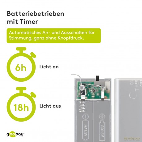 Goobay: goobay 20er LED Lichterkette transparent