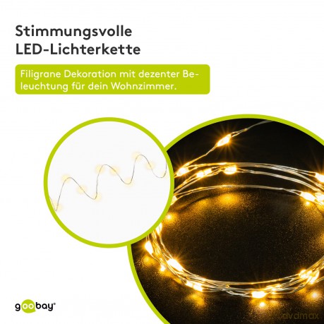 Goobay: goobay 20er LED Lichterkette transparent