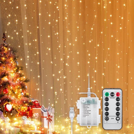 Goobay: goobay 300er LED Lichtervorhang transpar