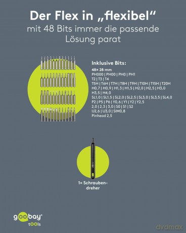 Goobay: goobay Bit-Set 77835, 49-tlg.