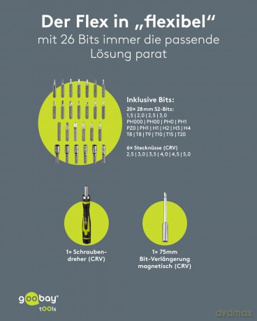 Goobay: goobay Bit-Set 77840, 28-tlg.