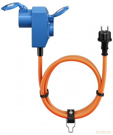 Goobay: goobay Camping Adapterleitung 1,5 m oran