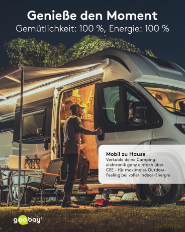Goobay: goobay Camping Adapterleitung 1,5 m oran