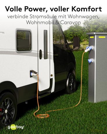 Goobay: goobay Camping Verlngerungskabel 10,0 m