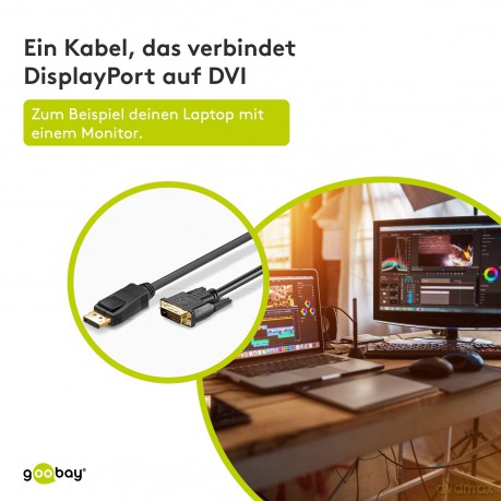 goobay Displayport Kabel 2,0m