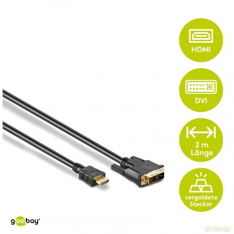 goobay Kabel HDMI/DVI-D 2,0m