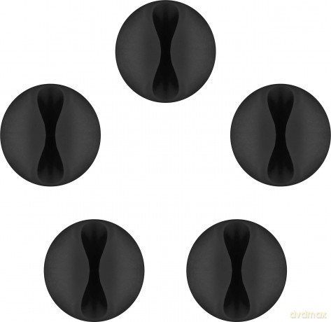 goobay Kabelclip 5 St. schwarz