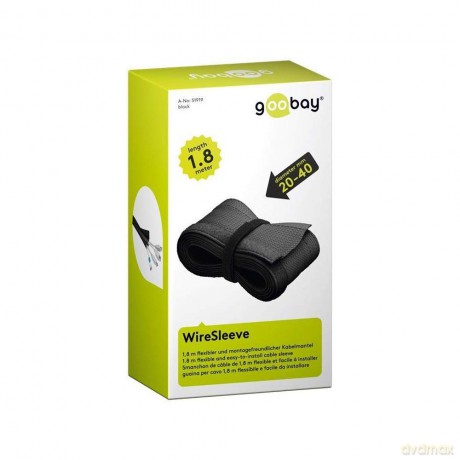 Goobay Kabelma.Wiresleeve schw