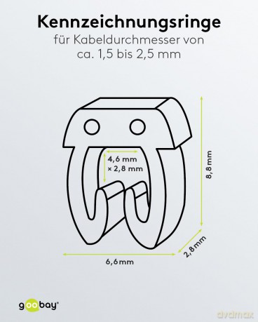 goobay Kabelmarker 0-9 2,5mm