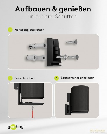 Goobay: goobay Lautsprecher-Wandhalterung Modern