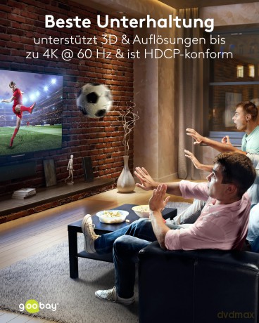 goobay Manuelle HDMIâ˘-Umschaltbox 2 auf