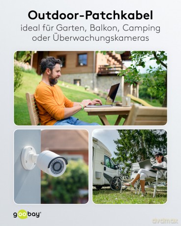 goobay RJ-45 Netzwerkkabel Outdoor 10,0