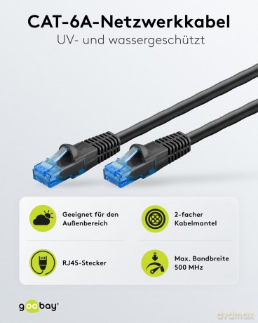 goobay RJ-45 Netzwerkkabel Outdoor 10,0