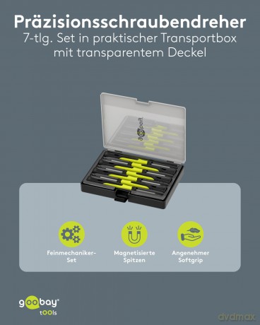Goobay: goobay Schraubendreher-Set 77837 7-tlg.