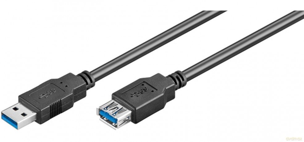 goobay USB 3.0 A Kabel 5,0 m schwarz