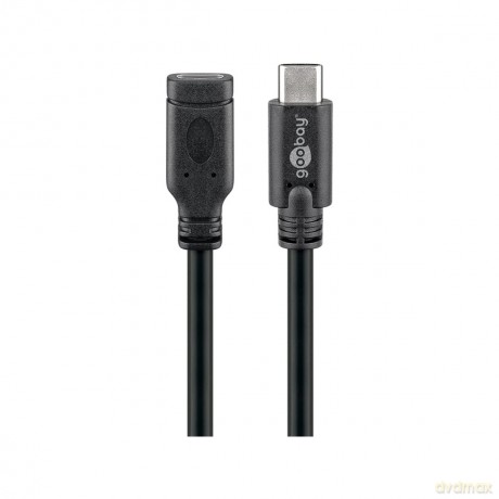 goobay USB 3.1 C Kabel 1,0 m schwarz