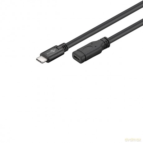goobay USB 3.1 C Kabel 1,0 m schwarz