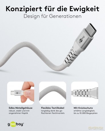Goobay USB-C (ST-ST) 2m Anschlusskabel T