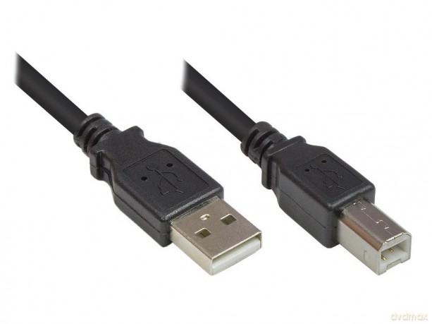 Good Connections USB2.0 Kabel A-B schw.
