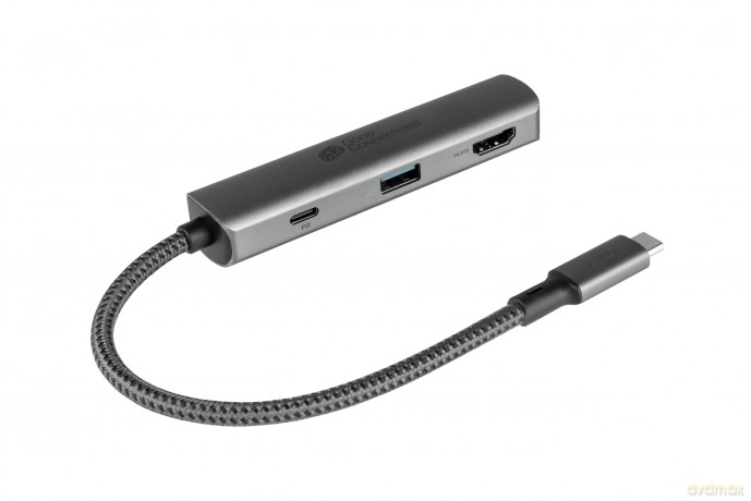 Good Connections USB-C-Hub 3-Port anthra
