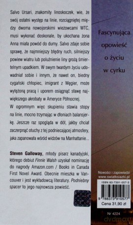 Podniebny spacer - Steven Galloway [KSIĄŻKA]