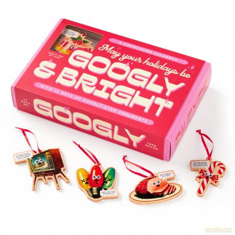 Googly Bright Holiday Ornament Countdown Calendar [KSIĄŻKA]