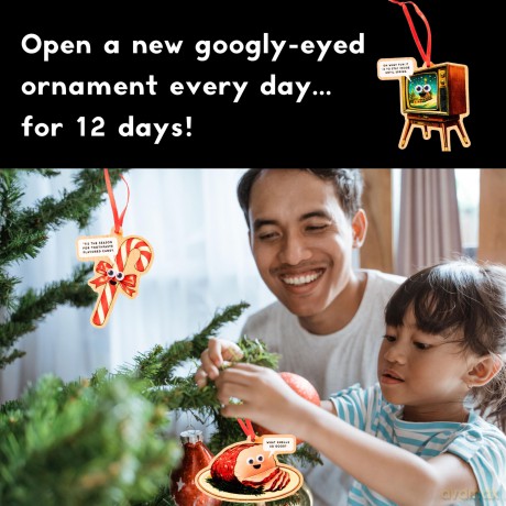 Googly Bright Holiday Ornament Countdown Calendar [KSIĄŻKA]