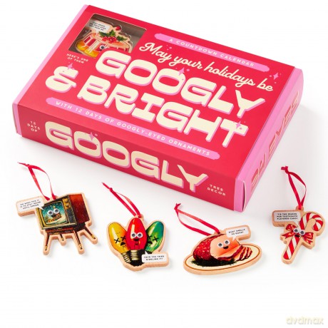 Googly Bright Holiday Ornament Countdown Calendar [KSIĄŻKA]