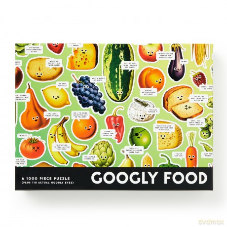 Googly Food 1000 Piece Puzzle [KSIĄŻKA]