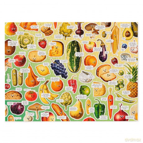 Googly Food 1000 Piece Puzzle [KSIĄŻKA]