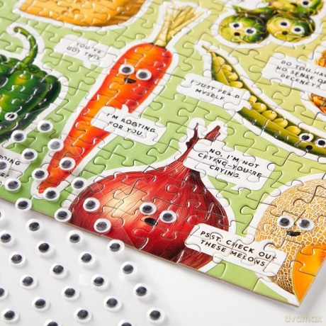 Googly Food 1000 Piece Puzzle [KSIĄŻKA]