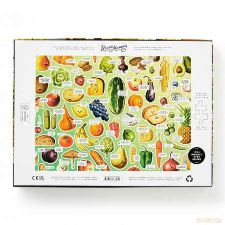 Googly Food 1000 Piece Puzzle [KSIĄŻKA]