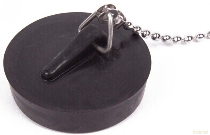 Gootsteendop 44 mm + RVS ketting 30 cm