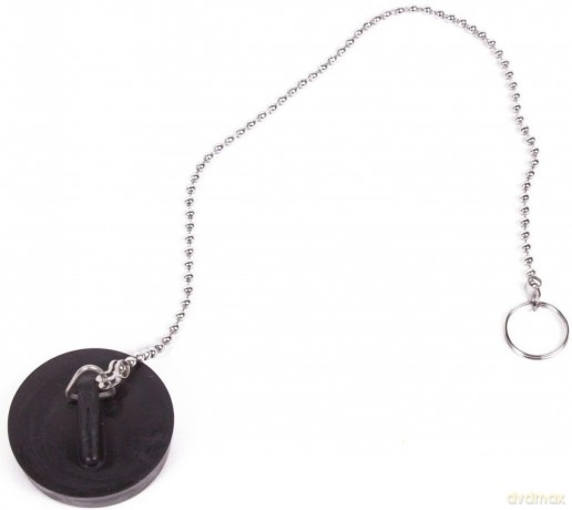 Gootsteendop 44 mm + RVS ketting 30 cm