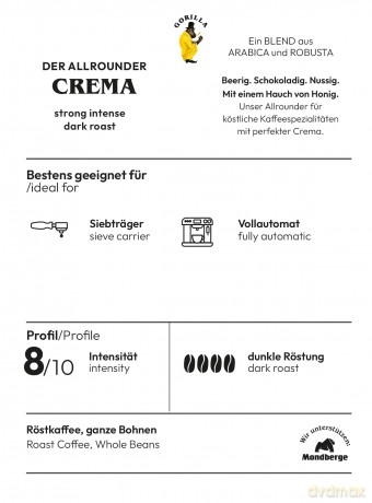 Gorilla Espresso Super Bar Crema 1kg Boh