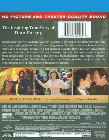 Gorillas In The Mist [Blu-Ray]