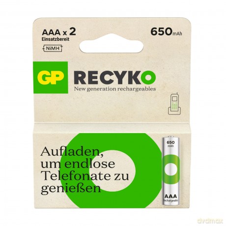 Gp: GP Akku AAA Micro NiMH 650 mAh 1,2V ReCy