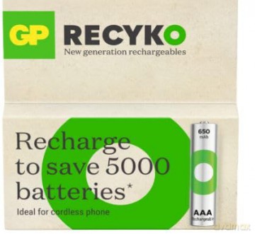 GP Akku AAA Micro NiMH 650 mAh 1,2V ReCy